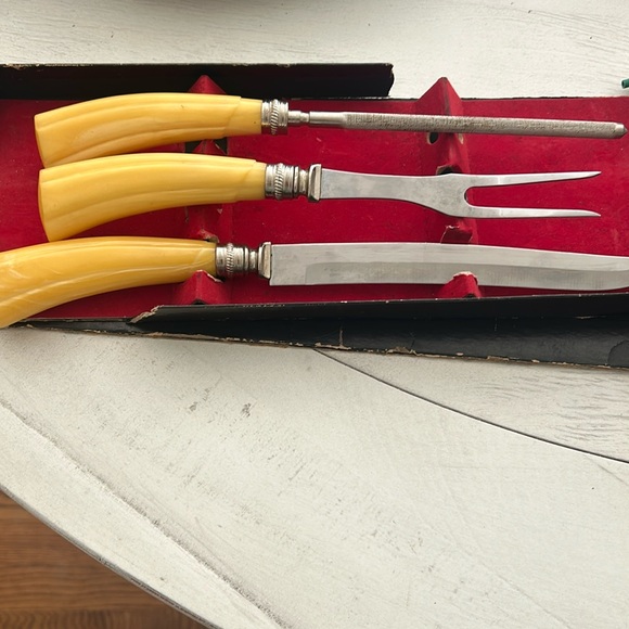 Vintage carving set - Picture 1 of 11